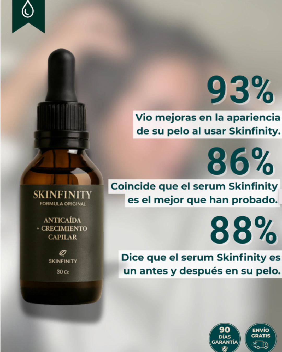 Serum anti-caida natural SKINFINITY by Nubixa