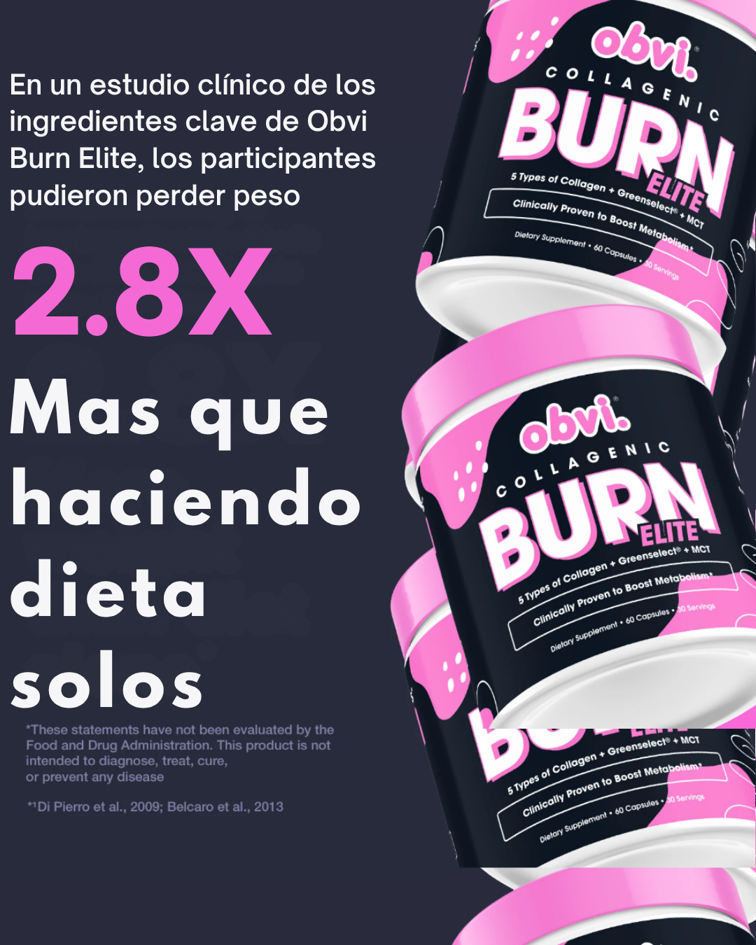 OBVI- 5 tipos de Colágeno + Quemador de grasa